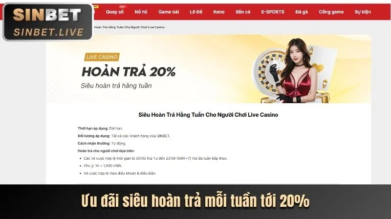 Hoàn trả hàng ngày không giới hạn tại tỷ lệ kèo 88